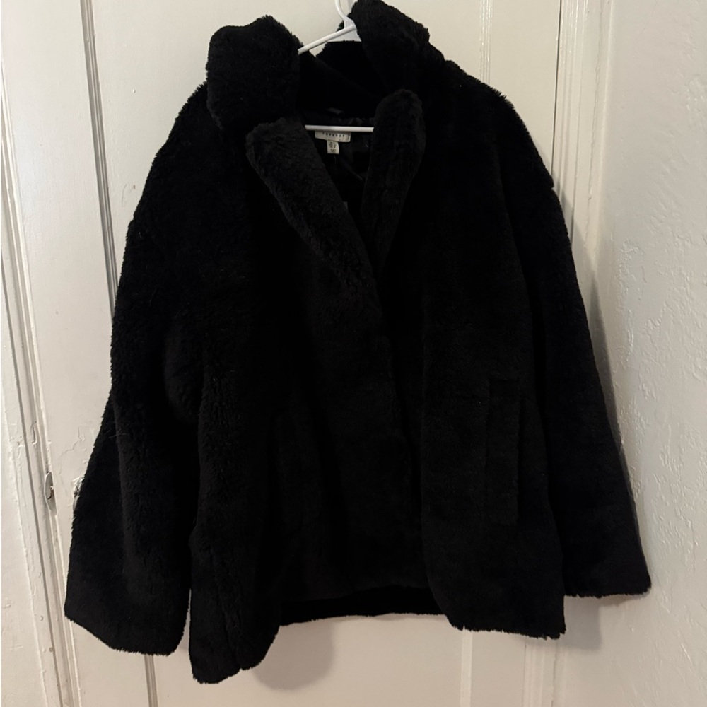 Black Faux Fur Women's Jacket